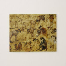 Djurstudier: Donkey, apa, katter och Hundar