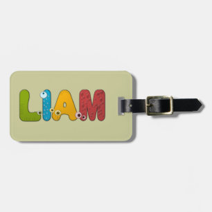djurt alfabet Liam Bagagebricka