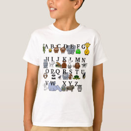 Djurt alfabet tee