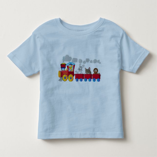 Djurt Choo-Choo tåg T-shirt (Framsida)