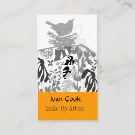 Djurt landskap för moderiktig fågelhändelsePlanner Visitkort