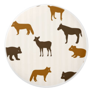 Djurt mönster 1 knopp