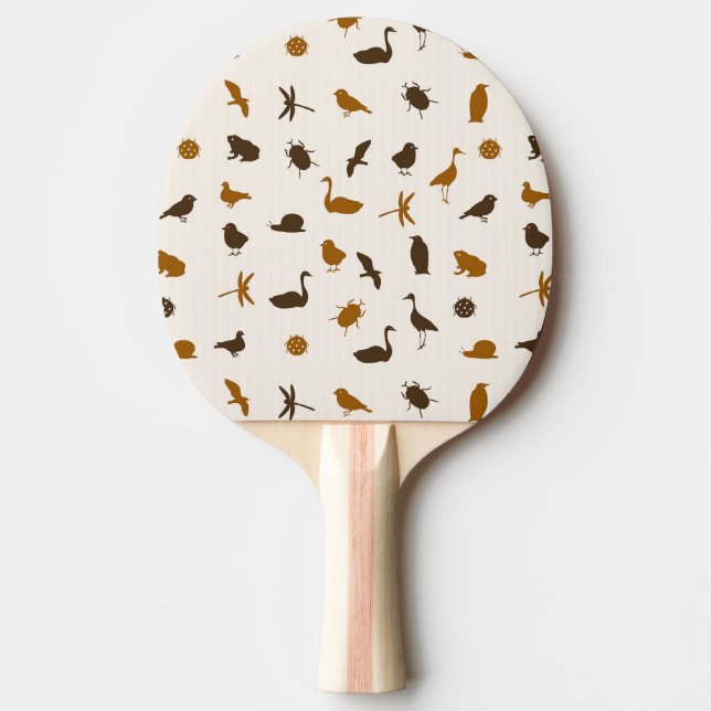 Djurt mönster 2 pingisracket (Framsidan)