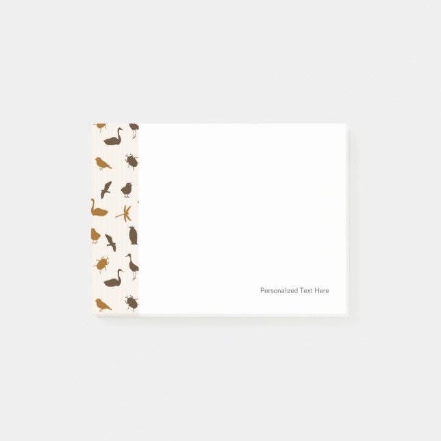 Djurt mönster 2 post-it block (Framsida)