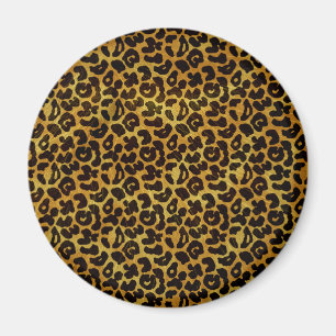 Djurt mönster för Leopardpälstryck Magnet