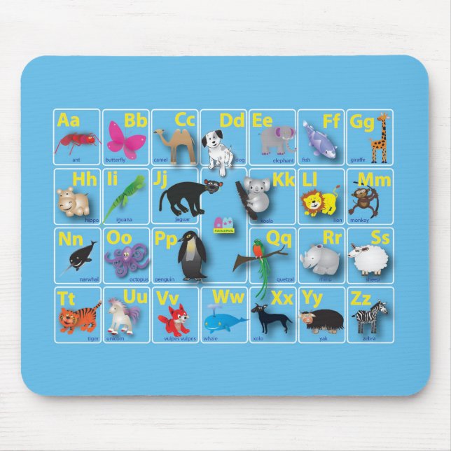 Djurt område på min ABC Musmatta (Framsidan)