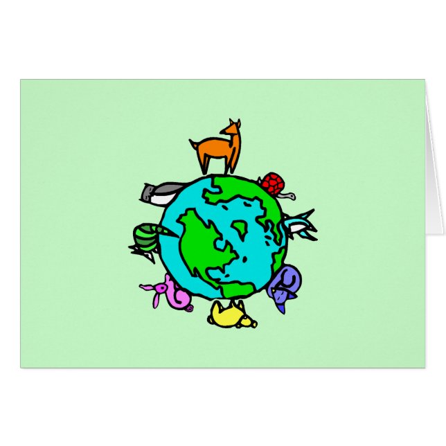 Djurt planet OBS kort (Framsidan Horizontal)