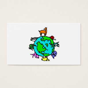 Djurt planet visitkort