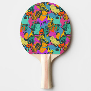 Djurt Silhouettesmönster Pingisracket