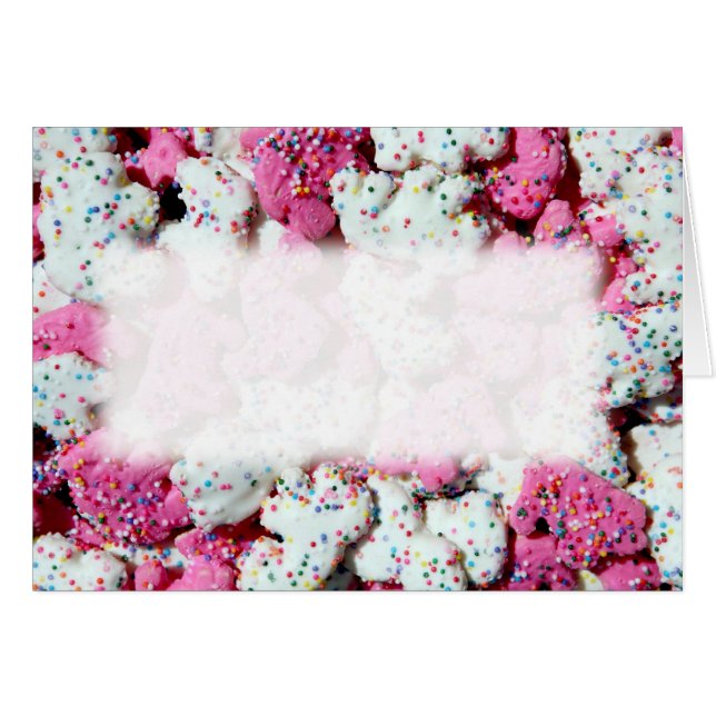 Djurt smällarekort hälsningskort (Framsidan Horizontal)