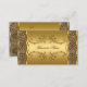 Djurt tryck för elegant flott guldsvartLeopard Visitkort (Front/Back)