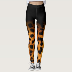Djurt tryck för *~*Leopard & brunt & svart Leggings