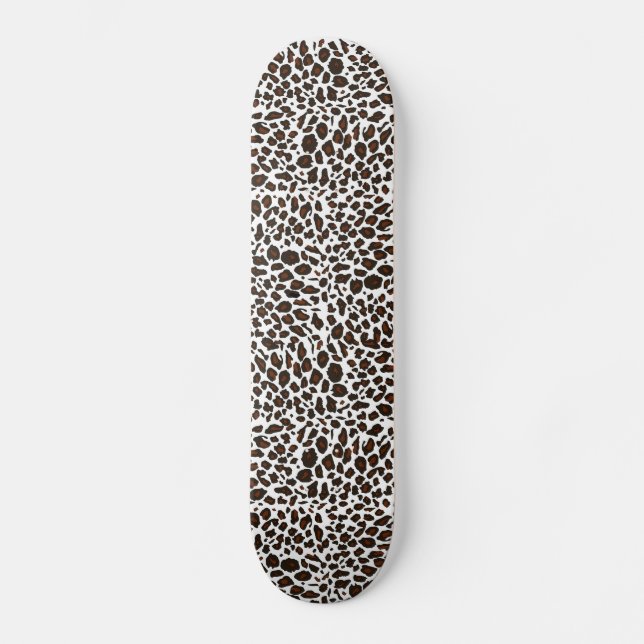 Djurt tryck för Leopard Skateboard Bräda 19,5 Cm (Framsida)