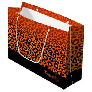Djurt tryck för orange Leopard