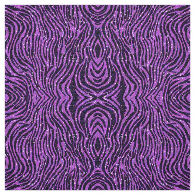 djurt tryck för purpurfärgad sebra med glitter tyg (Prov)