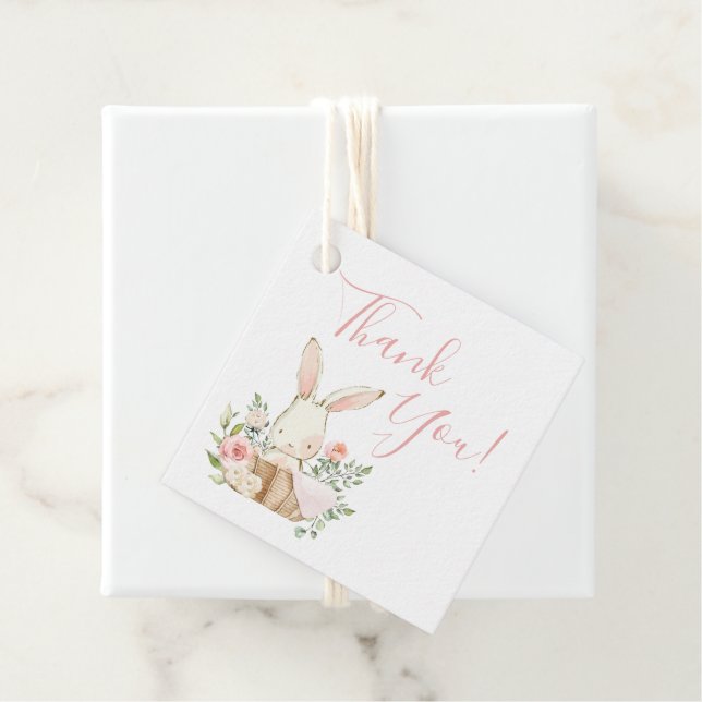 Djurtema för elegant babyskor gåvor etiketter (På plats)