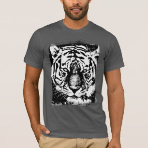 Djurtigern Manar Kortärmad Asphalt Grått Modern T Shirt