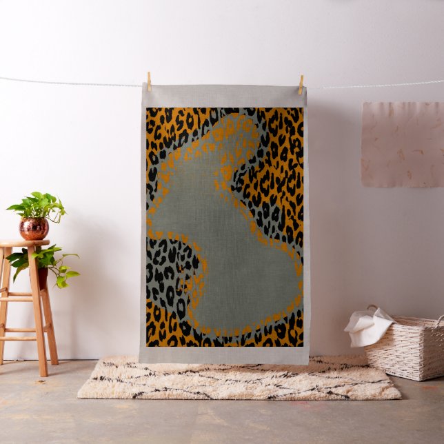 Djurtryck av leopard #19 tyg (In Situ)