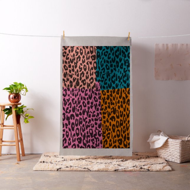 Djurtryck av leopard #35 tyg (In Situ)