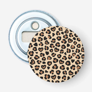 Djurtryck, Bleopard, Cheetah Spots, Hearts Flasköppnare