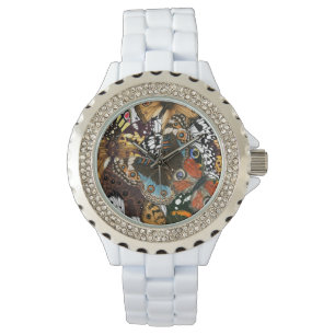 Djurtryck. Butterfly vingar Armbandsur