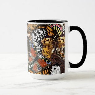 Djurtryck. Butterfly vingar Mugg