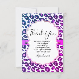 Djurtryck, djurtryck, leopard, cheetah tack inbjudningar