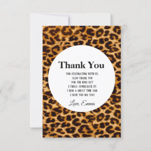 Djurtryck, djurtryck, leopard, cheetah tack kort