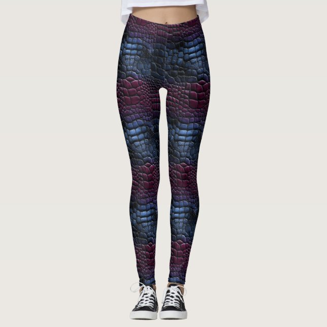Djurtryck Kronblad Hennes Present Aktiv Kläder Leggings (Framsida)