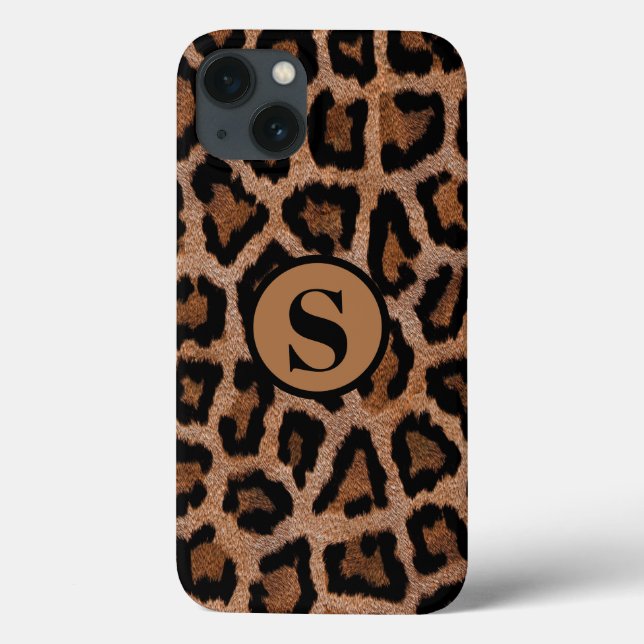 Djurtryck Leopard Monogramnamn (Baksida)