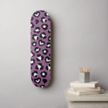 Djurtryck, Lila Leopard, Cheetah Spots, Heart Mini Skateboard Bräda 18,5 Cm<br><div class="desc">Elegant,  snyggt och sofistikerat mönster med leopardfläckar och hjärtan i lila och svart färg. Modern gåva och trendig,  perfekt för djuret älskare i ditt liv.</div>