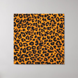 Djurtryck Päls av leopard (Gult och svart) Canvastryck