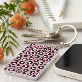 Djurtryck, Rosa Leopard, Cheetah Spots, Hearts
