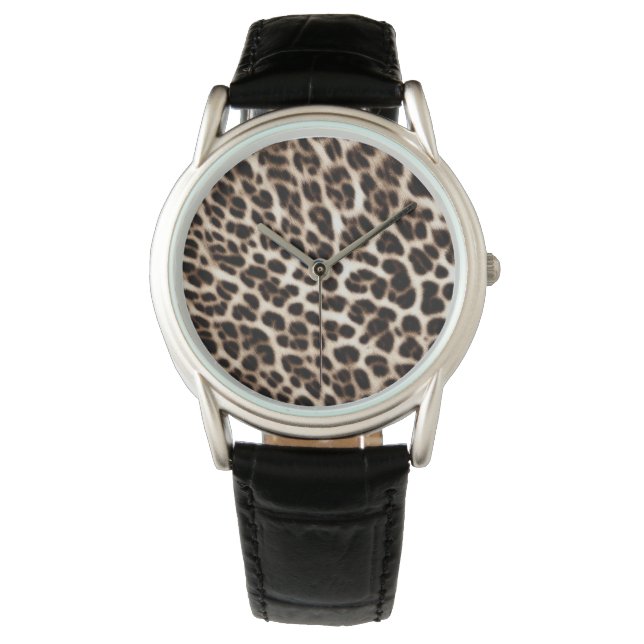 djurtryck struktur päls skin cheetah leopard patt armbandsur (Framsida)