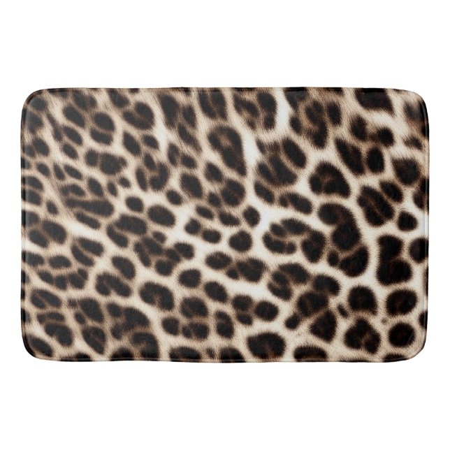 djurtryck struktur päls skin cheetah leopard patt badrumsmatta (Framsidan)