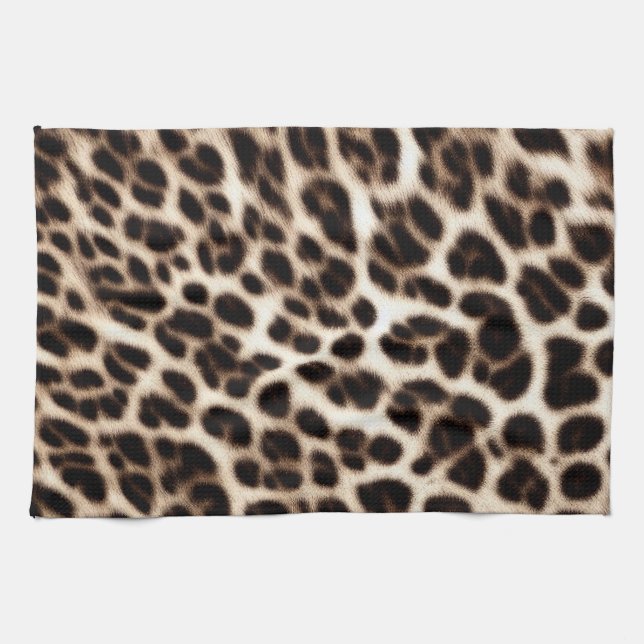 djurtryck struktur päls skin cheetah leopard patt kökshandduk (Horisontell)