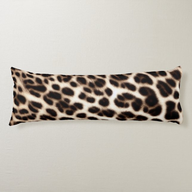 djurtryck struktur päls skin cheetah leopard patt kroppskudde (Framsidan)