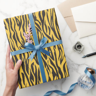 Djurtryck Tigertryck Vilda djur Safari tema Presentpapper