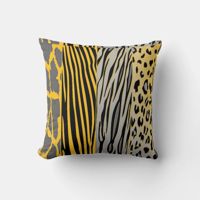 Djurtryckt Zebra Rand Pillow Kudde (Framsida)