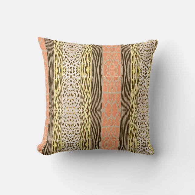 Djurtryckt Zebra Rand Pillow Kudde (Framsida)