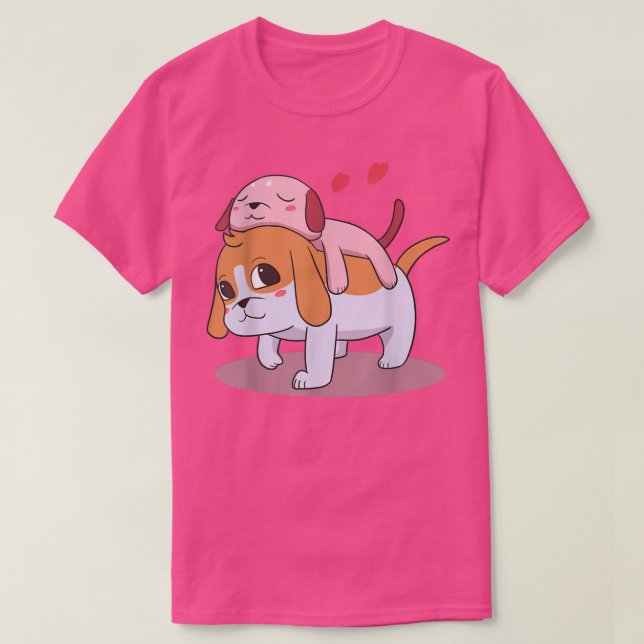 Djurutfällningar från kärlek i cute  t shirt (Design framsida)