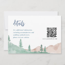 Djurutrymmeskort för bebyggelse av skogen Bröllop Inbjudningar