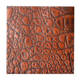 Djurutskrift Faux Alligator Kakelplatta