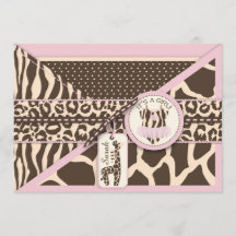 Djurutskrift Giraffe och Tutu Jumper Baby Shower