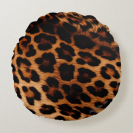 Djurutskrift Rund Kudde