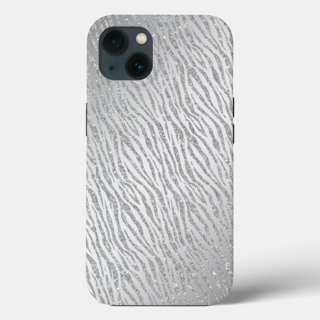Djurutskrift Silver Glitter Glam (Baksida)