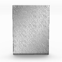 Djurutskrift Silver Glitter Glam