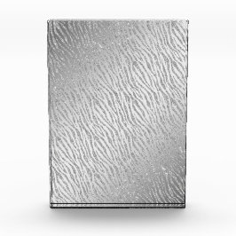 Djurutskrift Silver Glitter Glam