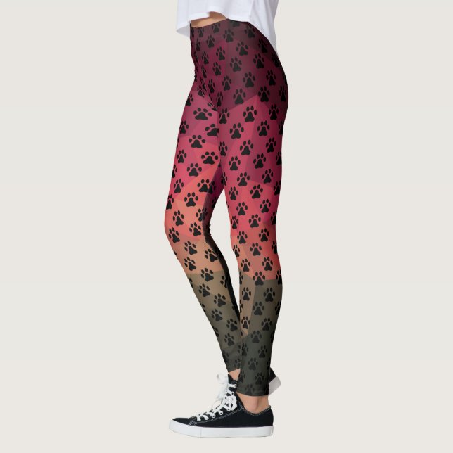 Djurvänlig utformning, hund/katt tass leggings (Vänster)