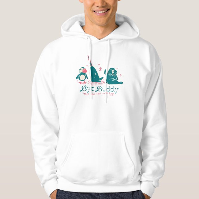 Djurvänner - Adjö Buddy, hoppas du hittar din papp Hoodie (Framsida)
